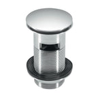 McAlpine Slotted Brass Clicker Basin Plug - Chrome