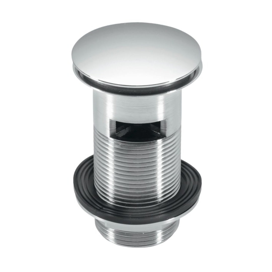 McAlpine Slotted Brass Clicker Basin Plug - Chrome