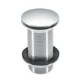 McAlpine Unslotted Brass Clicker Basin Plug - Chrome
