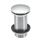 McAlpine Unslotted Brass Clicker Basin Plug - Chrome