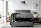 Clifford Ottoman in Vogue Grey - Double 4'6