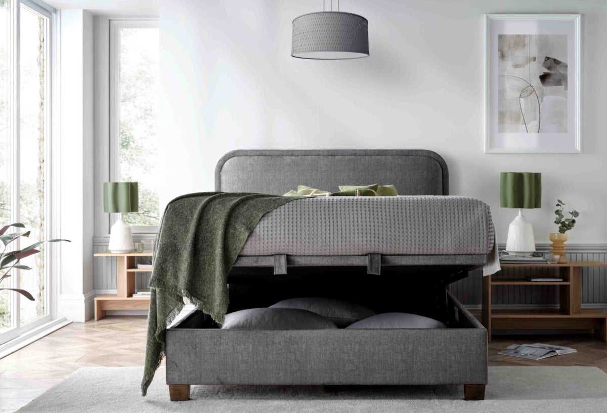 Clifford Ottoman in Vogue Grey - Super King 6'0