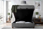 Clifford Ottoman in Vogue Grey - Double 4'6