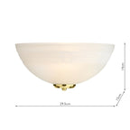 Damask Wall Bracket Brass<br>Polished Brass