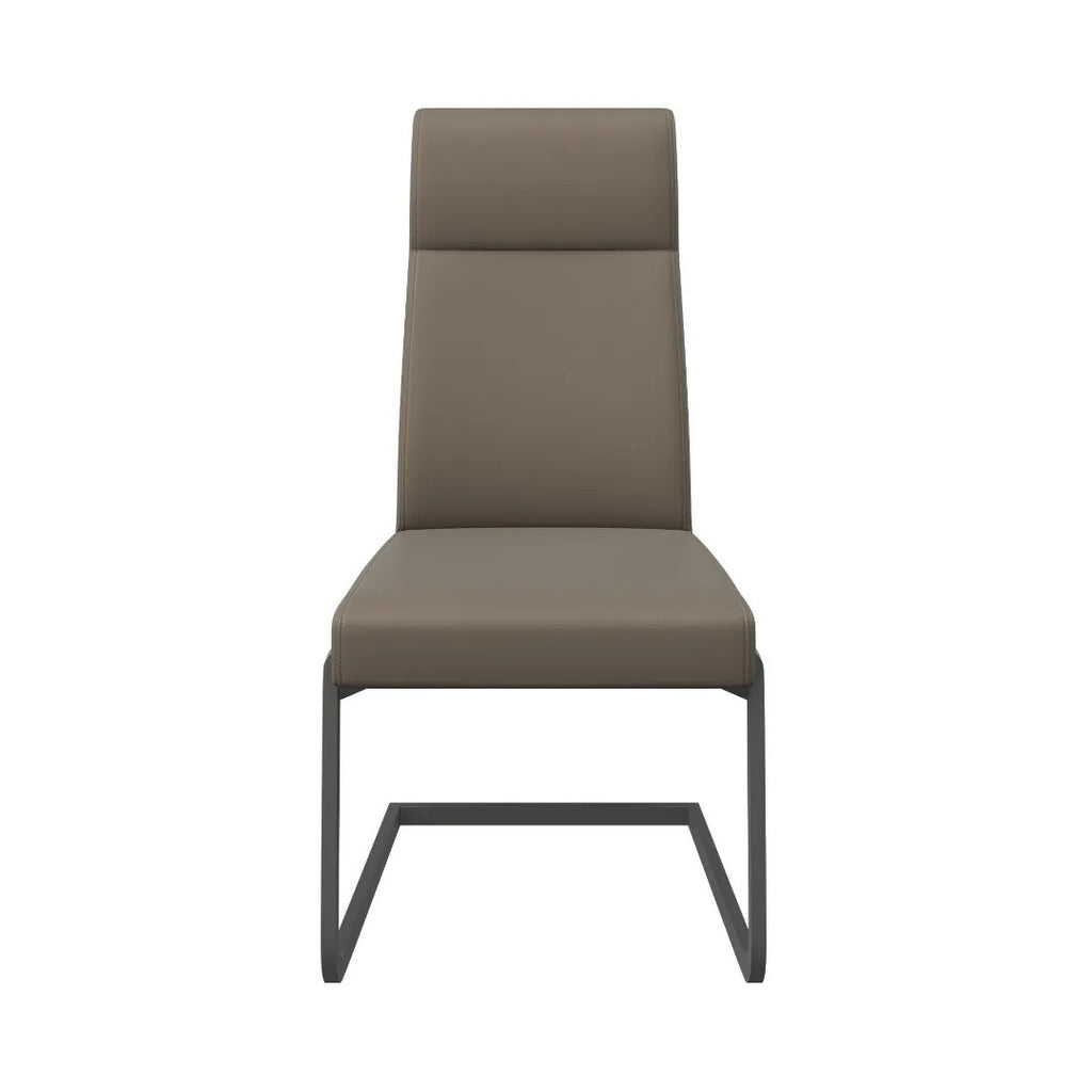 Dante Dining Chair Taupe With Grey Frame - Pair
