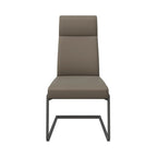 Dante Dining Chair Taupe With Grey Frame - Pair