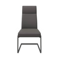 Dante Dining Chair Grey With Grey Frame - Pair