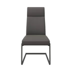 Dante Dining Chair Grey With Grey Frame - Pair