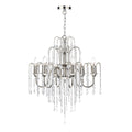 Daniella 6 Light Pendant Polished Nickel Crystal Dual Mount<br>Polished Nickel