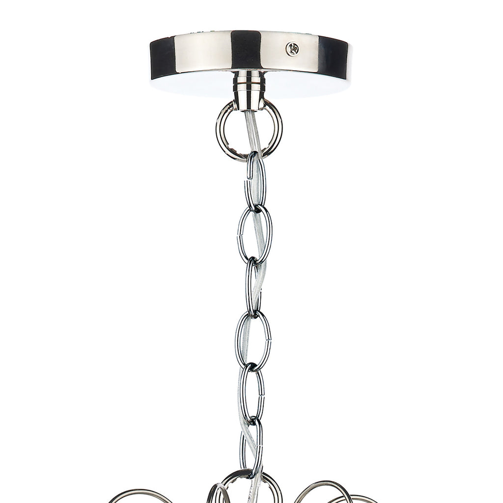 Daniella 6 Light Pendant Polished Nickel Crystal Dual Mount<br>Polished Nickel