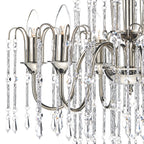 Daniella 6 Light Pendant Polished Nickel Crystal Dual Mount<br>Polished Nickel