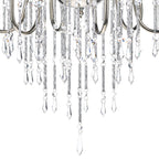 Daniella 6 Light Pendant Polished Nickel Crystal Dual Mount<br>Polished Nickel