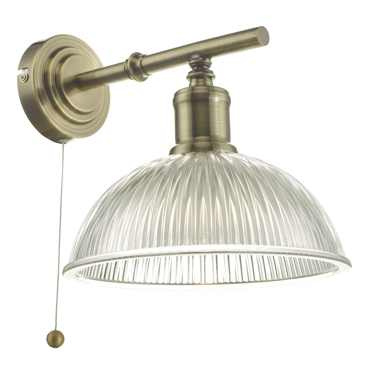 Dara Wall Light Antique Brass & Glass<br>Antique Brass