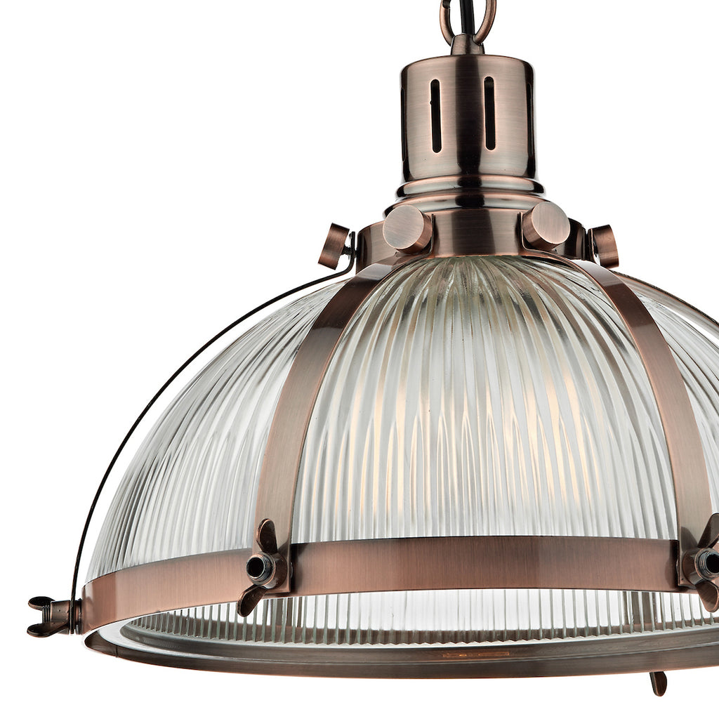 Debut 1 Light Pendant Brushed Antique Copper<br>Antique Copper