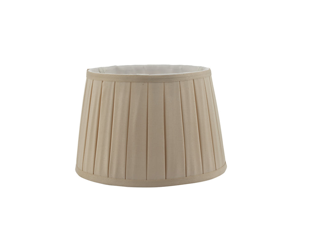 Degas Taupe Faux Silk Tapered Drum Shade 45cm<br>Taupe