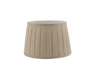 Degas Taupe Faux Silk Tapered Drum Shade 45cm<br>Taupe