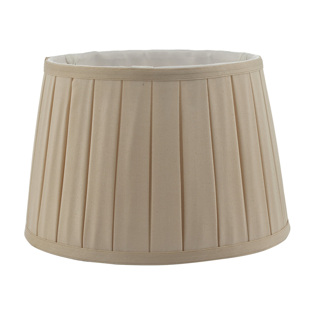 Degas Taupe Faux Silk Tapered Drum Shade 45cm<br>Taupe
