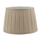 Degas Taupe Faux Silk Tapered Drum Shade 45cm<br>Taupe