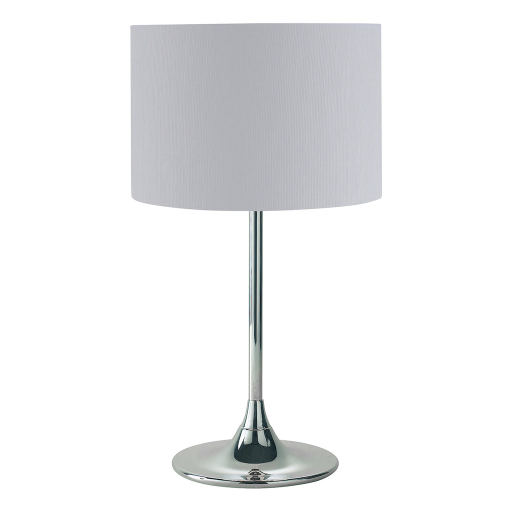 Delta Table Lamp Polished Chrome With Shade <br>Polished Chrome