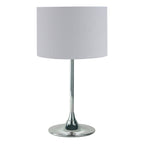 Delta Table Lamp Polished Chrome With Shade <br>Polished Chrome