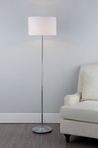 Delta Floor Lamp Polished Chrome With Shade <br>Polished Chrome