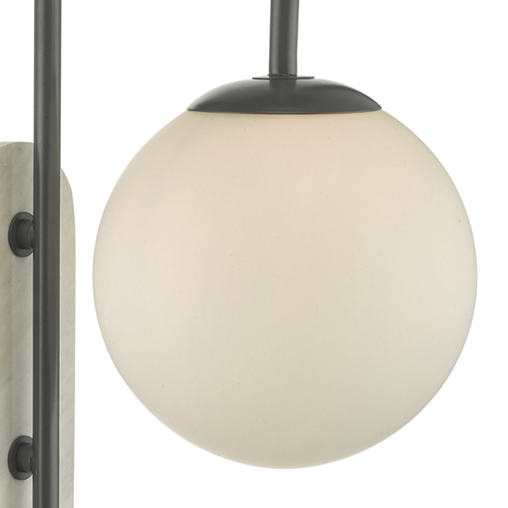 Deuce Bathroom Wall Light Marble Opal Glass IP44<br>Marble Polished Stone
