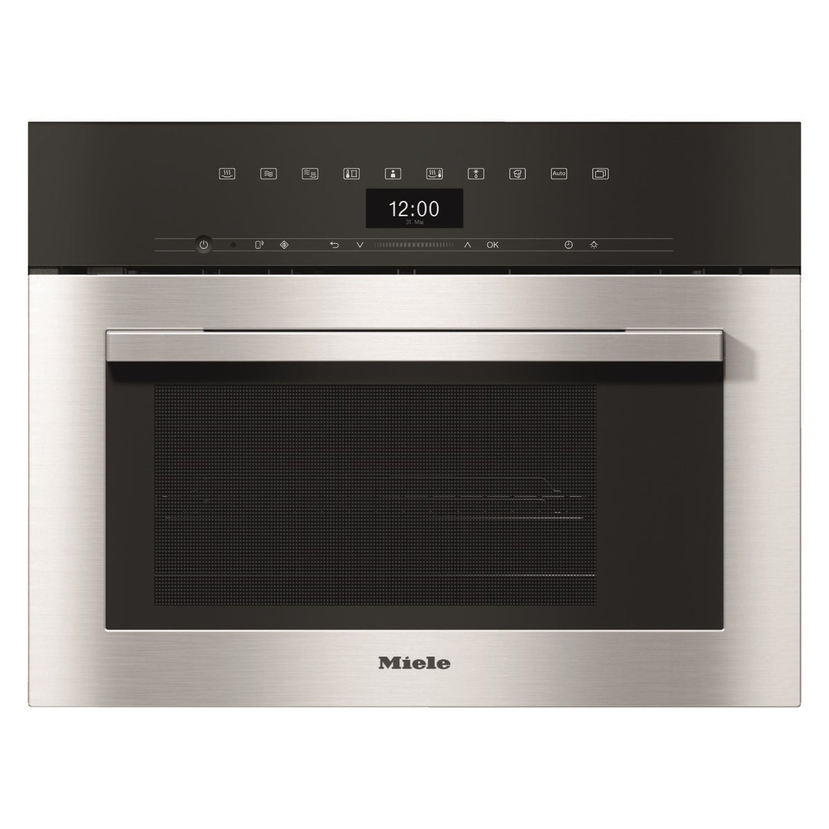 Miele DGM7340CLST ContourLine Built-in Compact Steam Oven - Clean Steel