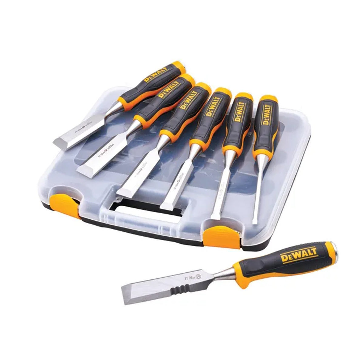 DeWALT 6 Piece Chisel Set with FREE Chisel Knife