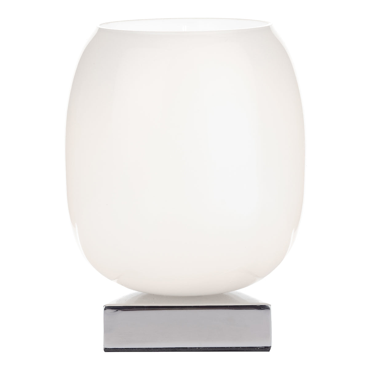Dino Touch Table Lamp Polished Chrome White Glass<br>Polished Chrome