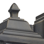 Doyle Outdoor Wall Light Black/Gold Glass IP44<br>Matt Black Gold