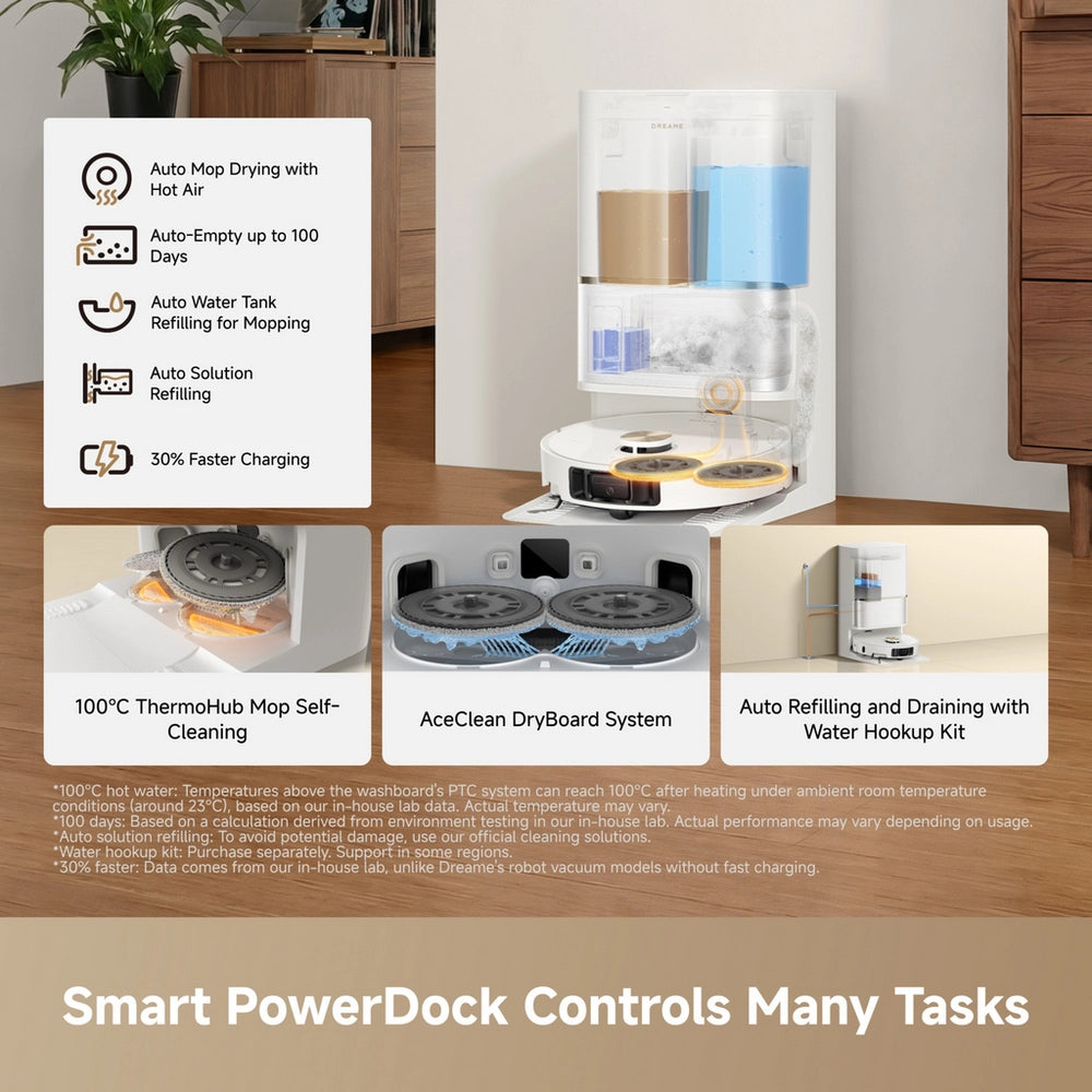 Dreame RLL51SE_WH Ultra AE Smart Robot Vacuum with Mop - White