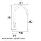 Bristan Dune Monobloc Sink Mixer - Chrome