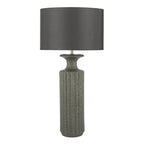 Dugan Table Lamp Black Volcanic Glaze Base Only<br>Black Volcanic Glaze