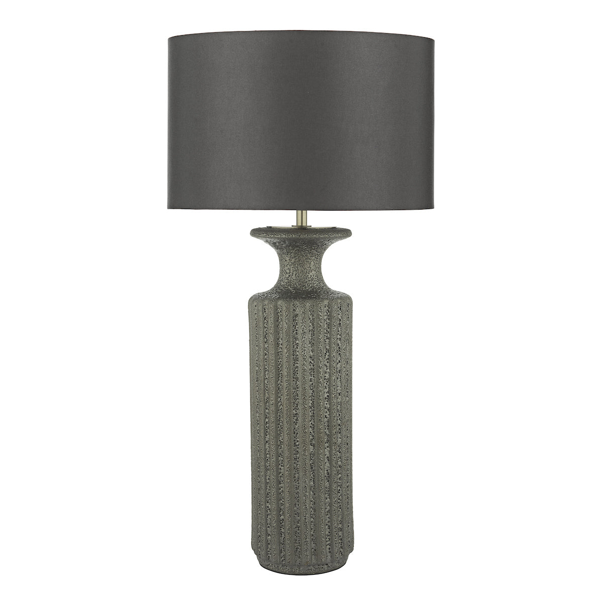 Dugan Table Lamp Black Volcanic Glaze Base Only<br>Black Volcanic Glaze