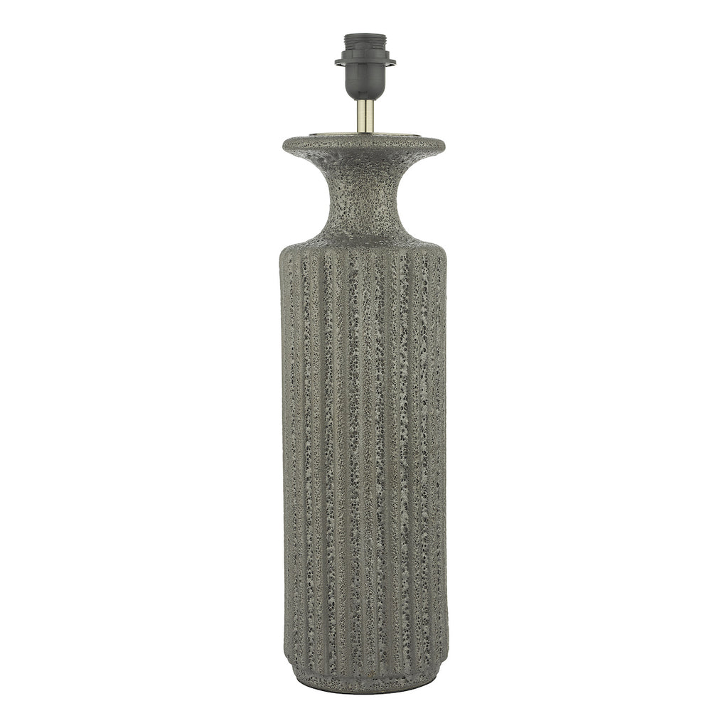 Dugan Table Lamp Black Volcanic Glaze Base Only<br>Black Volcanic Glaze
