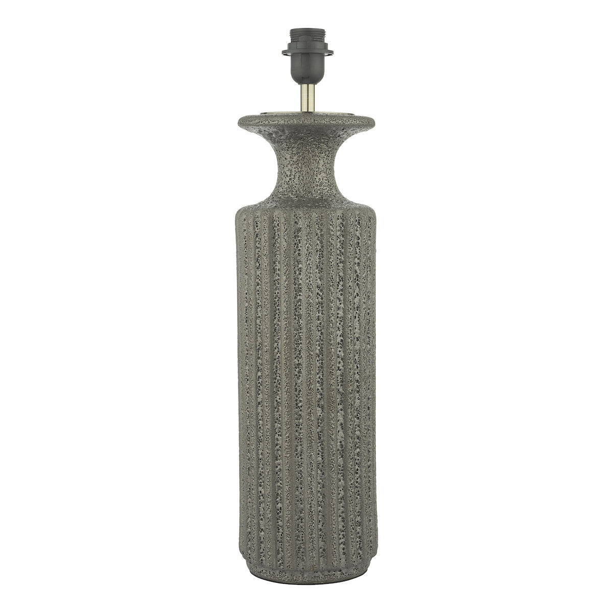 Dugan Table Lamp Black Volcanic Glaze Base Only<br>Black Volcanic Glaze