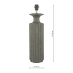 Dugan Table Lamp Black Volcanic Glaze Base Only<br>Black Volcanic Glaze