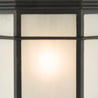 Dulbecco Outdoor Wall Light Black Opal Acrylic IP44<br>Matt Black
