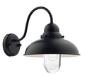 Dynamo Outdoor Wall Light Matt Black Glass IP44<br>Matt Black