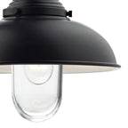 Dynamo Outdoor Wall Light Matt Black Glass IP44<br>Matt Black