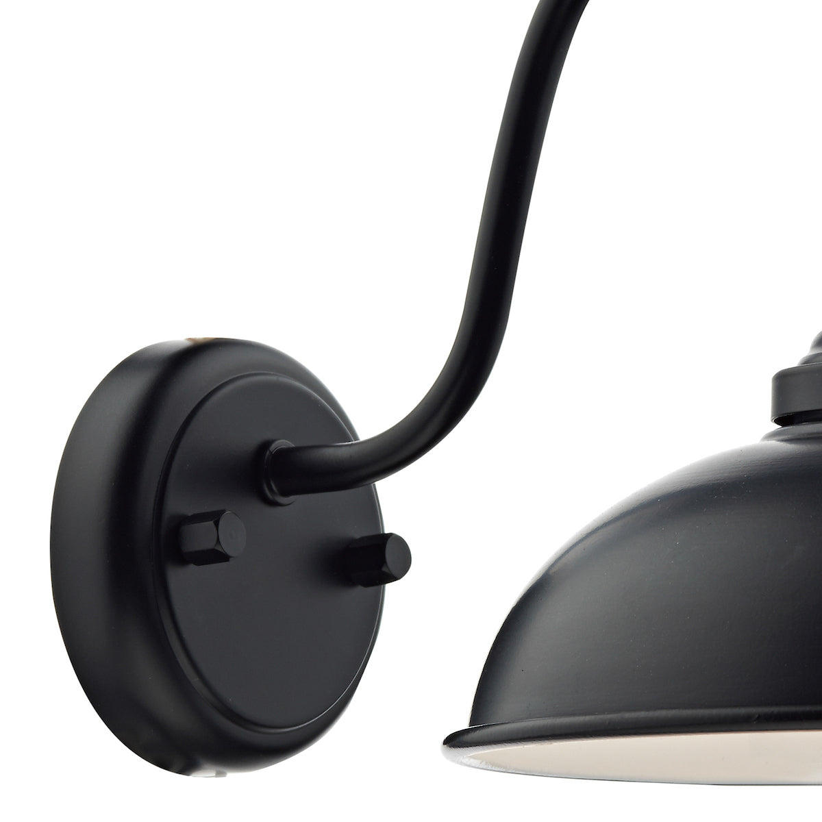 Dynamo Outdoor Wall Light Matt Black Glass IP44<br>Matt Black