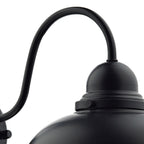 Dynamo Outdoor Wall Light Matt Black Glass IP44<br>Matt Black