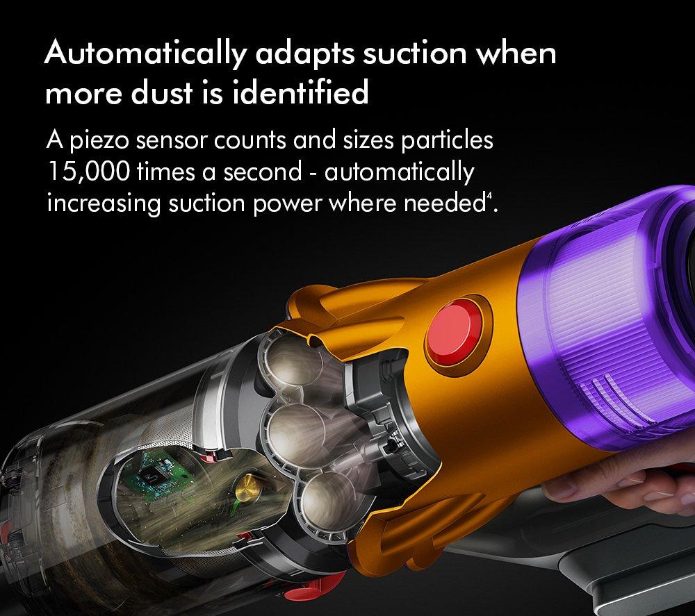 Dyson V12-2023 Cordless Stick Vacuum - 60 Minutes Run Time - Nickel
