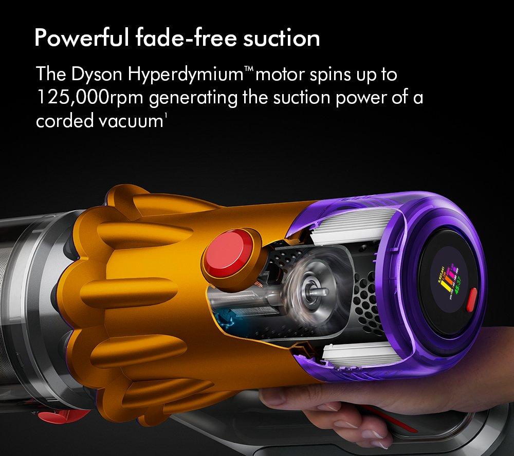 Dyson V12-2023 Cordless Stick Vacuum - 60 Minutes Run Time - Nickel