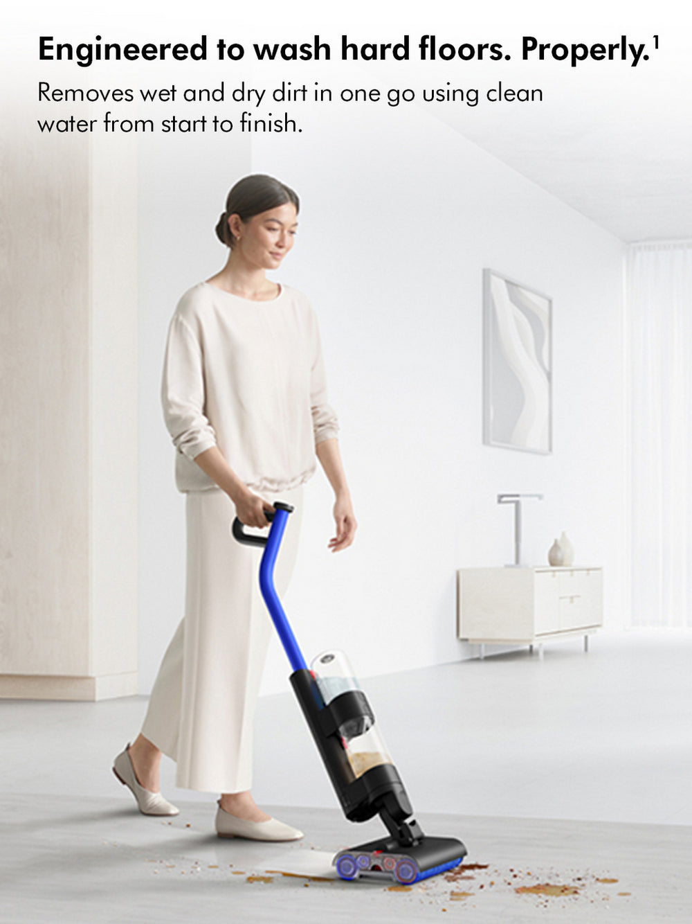Dyson WASHG1 Hard Floor Cleaner - 35 Minutes Run Time - Black/Blue