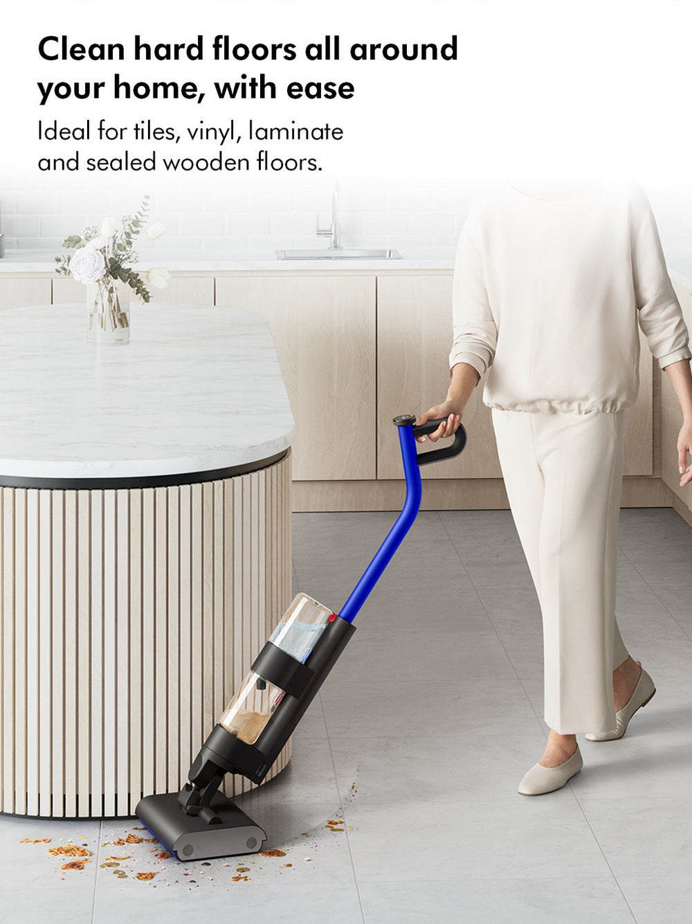 Dyson WASHG1 Hard Floor Cleaner - 35 Minutes Run Time - Black/Blue