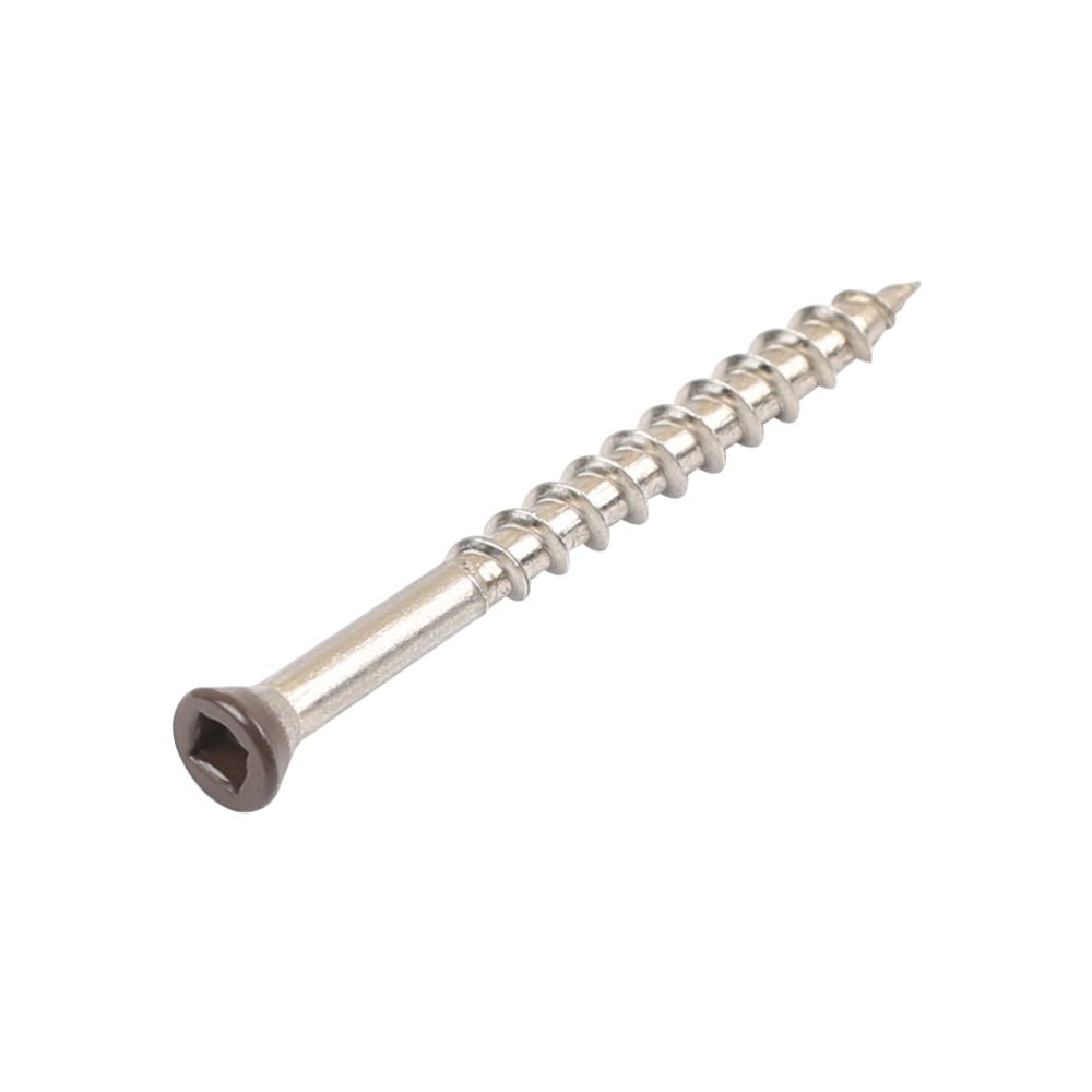 New Tech Wood Screws Pack of 100 - Walnut