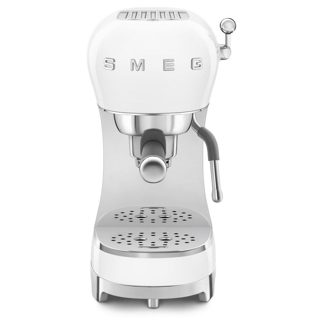 Smeg 50's Style Retro ECF02WHUK Espresso Coffee Machine - White