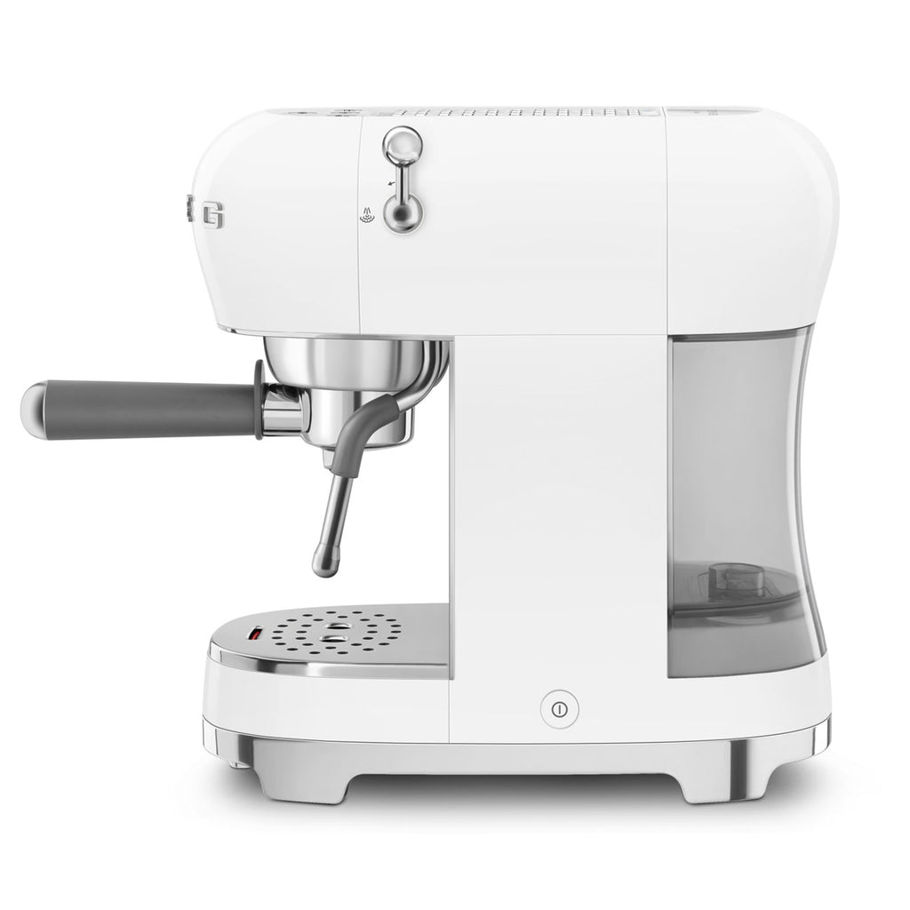 Smeg 50's Style Retro ECF02WHUK Espresso Coffee Machine - White