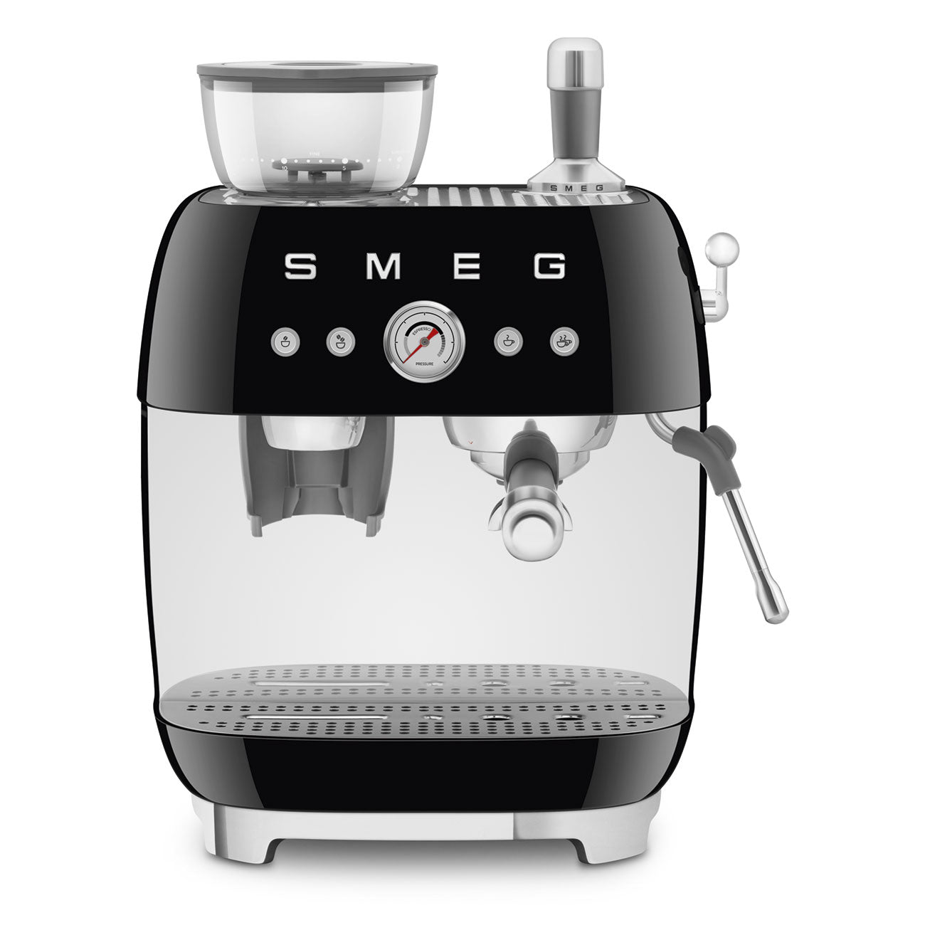 Smeg 50's Style Retro EGF03BLUK Espresso Coffee Machine - Black